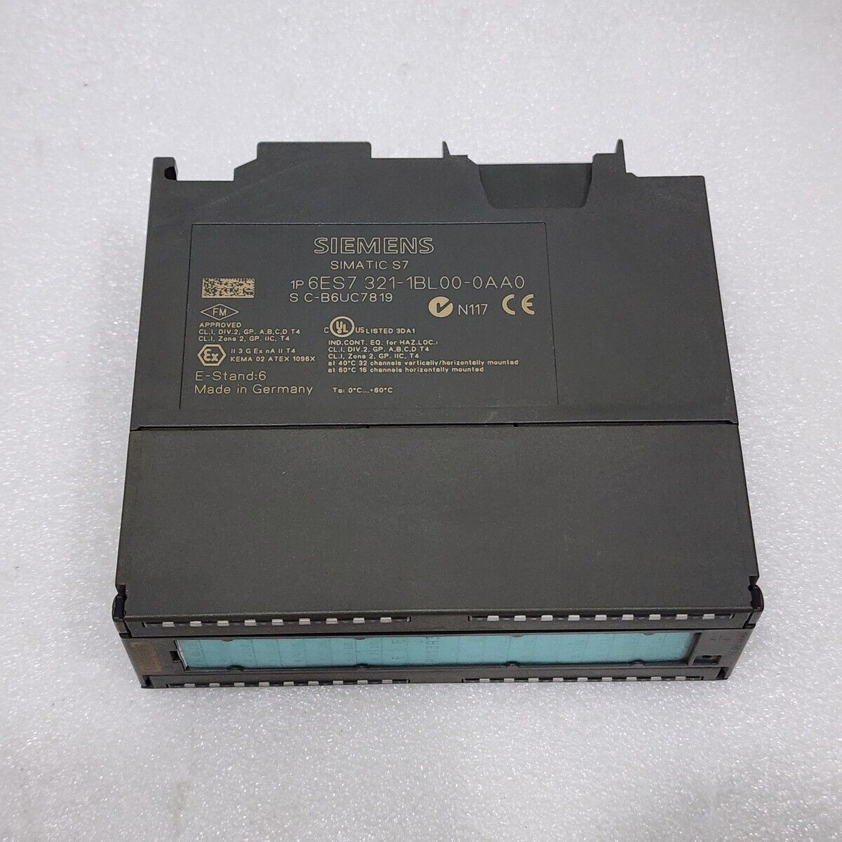 SIEMENS 6ES7 321-1BL00-0AA0 DIGITAL INPUT MODULE 32X DC 24V LOT OF 2 UNITS