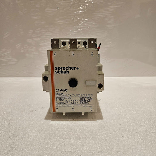 SPRECHER + SCHUH CAT CA6-105 3-POLE MAGNETIC CONTACTOR 160A COIL VOLTAGE 110-127