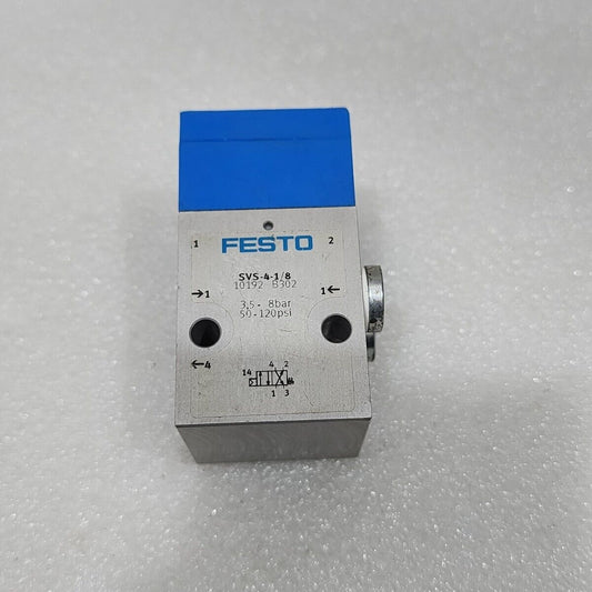 FESTO SVS-4-1/8 SINGLE SOLENOID 10192 B302