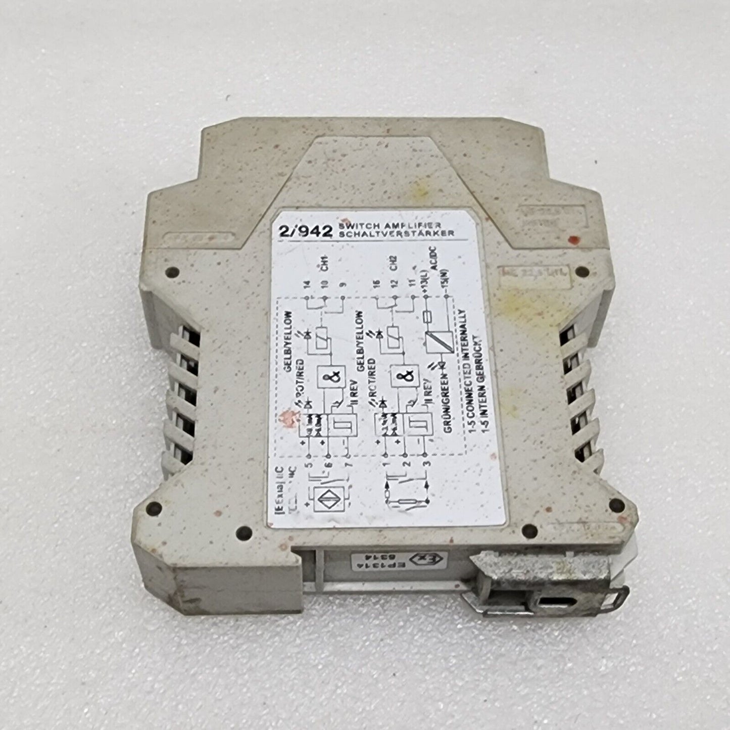 BARTEC 2/942 SWITCH AMPLIFIER 17-584D-230D/0000 230VAC