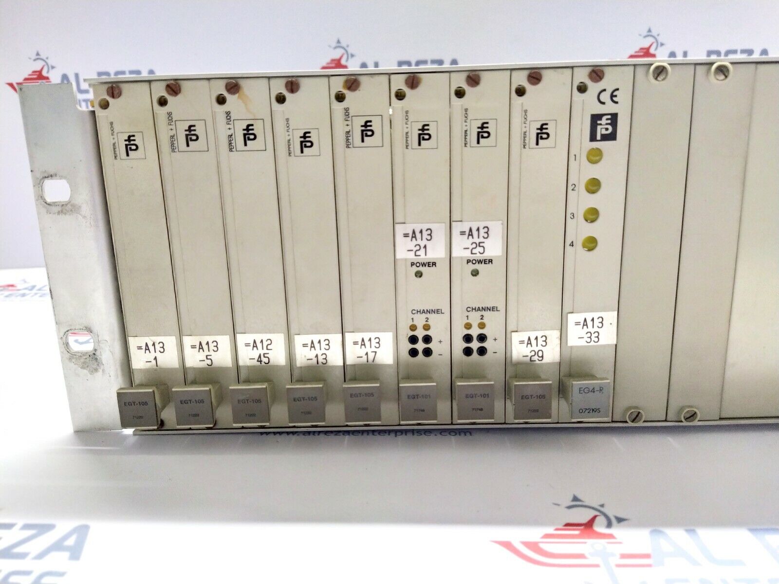 PEPPERL + FUCHS EG4-R EGT-105 EGT-101 SWITCH AMPLIFIER DUAL CHANNEL TRANSFORMER 