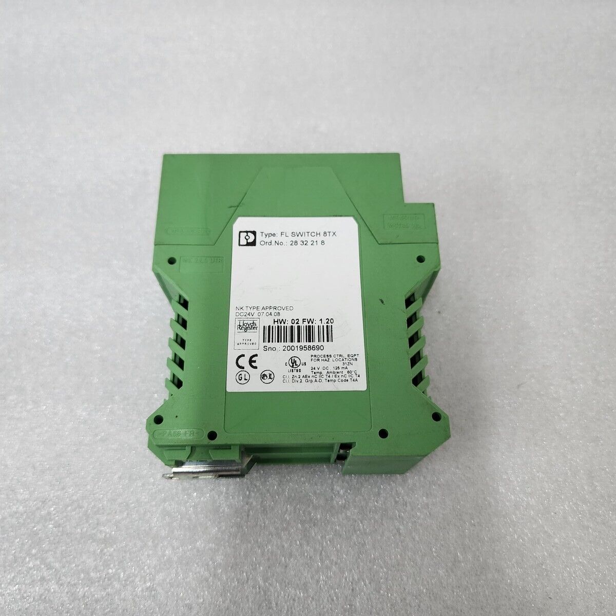 PHOENIX CONTACT FL SWITCH 8TX INDUSTRIAL ETHERNET SWITCH 2832218