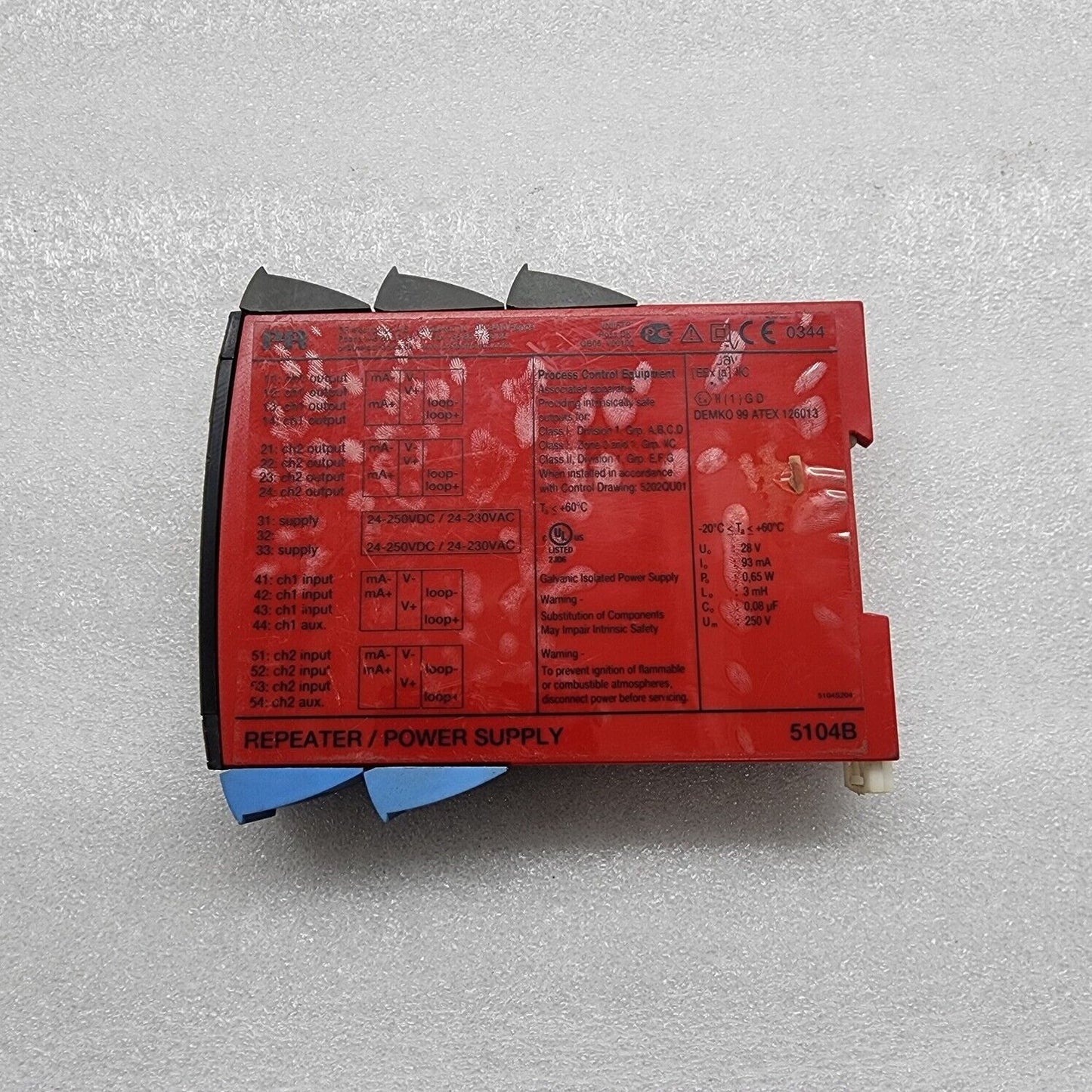 PR ELECTRONICS 5104B REPEATER POWER SUPPLY