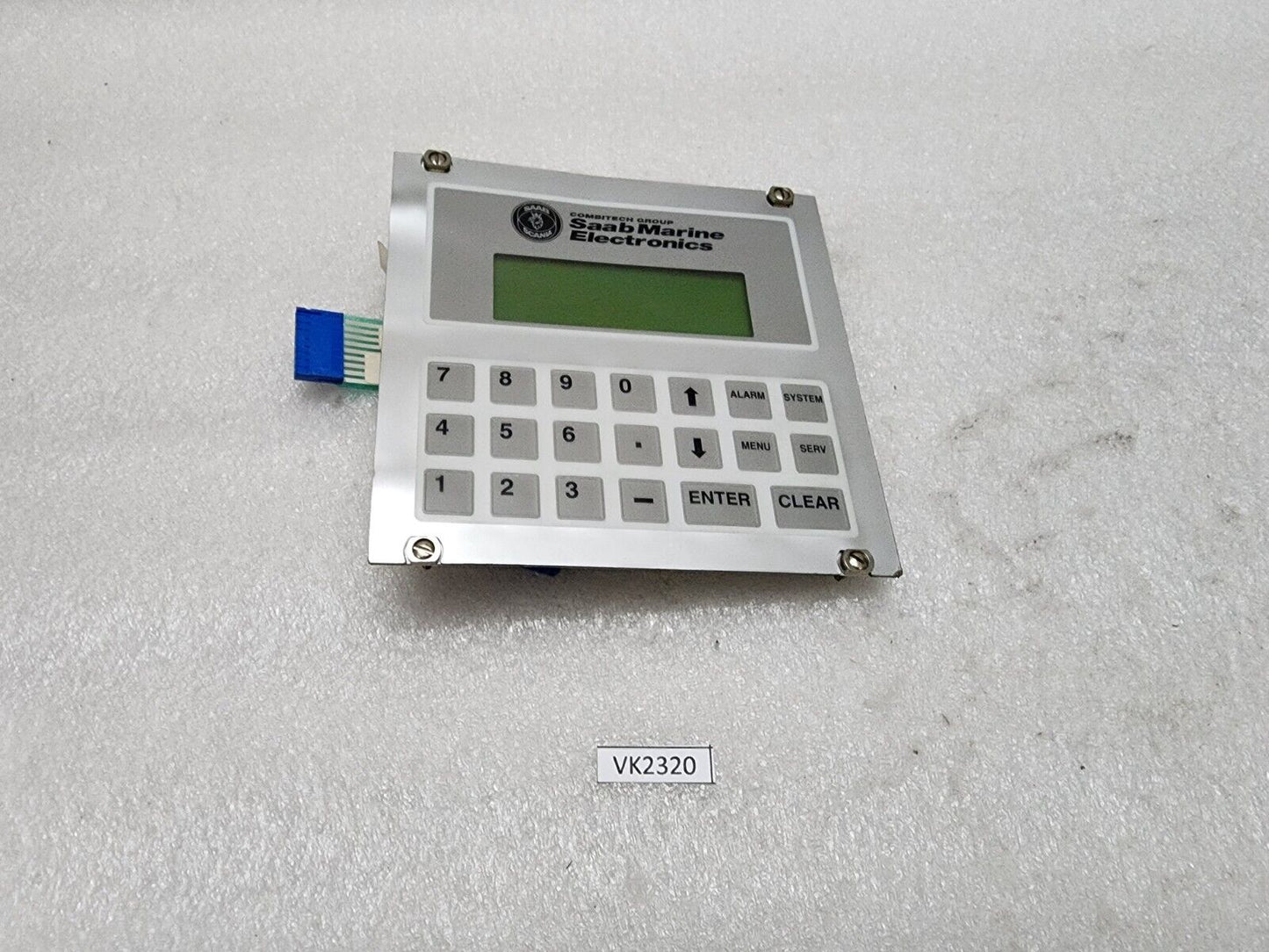 SAAB MARINE 9150065-532A BACKUP DISPLAY KEYBOARD DMC20481 OPTREX DMC2048I