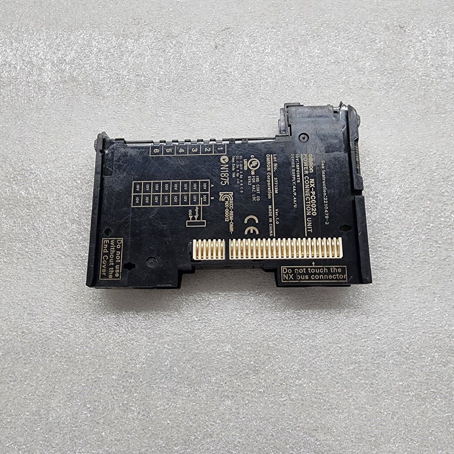 OMRON NX-PC0020 POWER CONNECTION UNIT