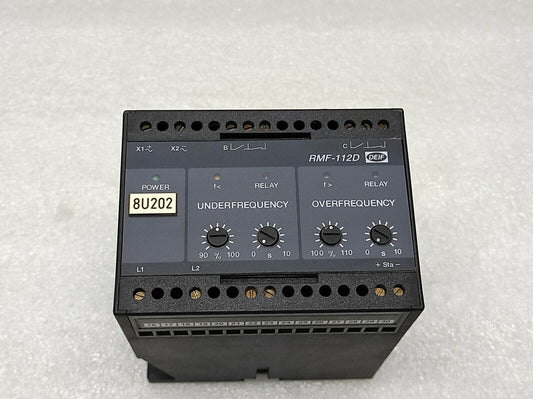 DEIF RMF-112D FREQUENCY RELAY 408200.60 440V AC