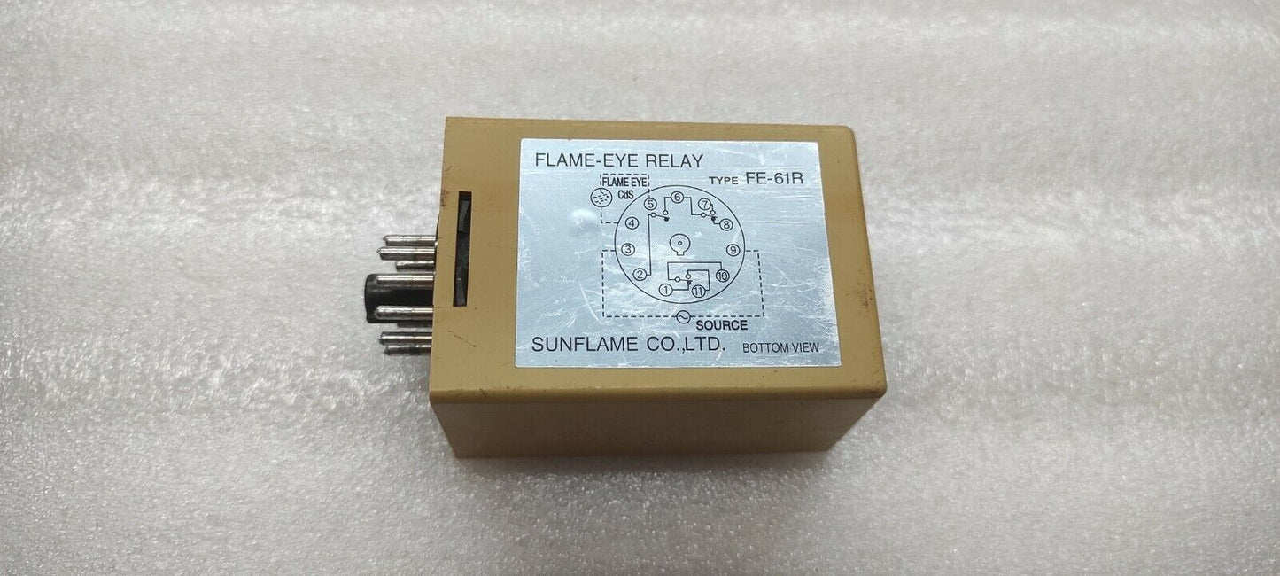 SUNFLAME FE61R FLAME EYE RELAY 200-220VAC