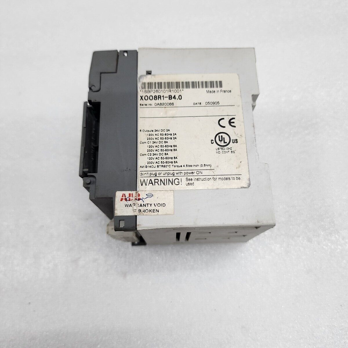 ABB XO08R1 EXTENSION OUTPUT MODULE XO08R1-B4.0 1SBP260101R1001