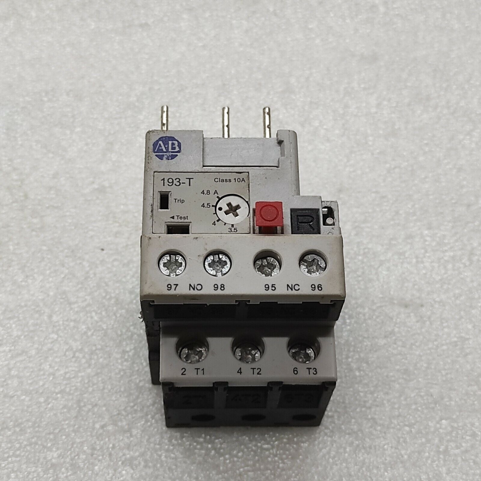ALLEN BRADLEY CAT 193-T1AB48 THERMAL OVERLOAD RELAY 3.5-4.8A