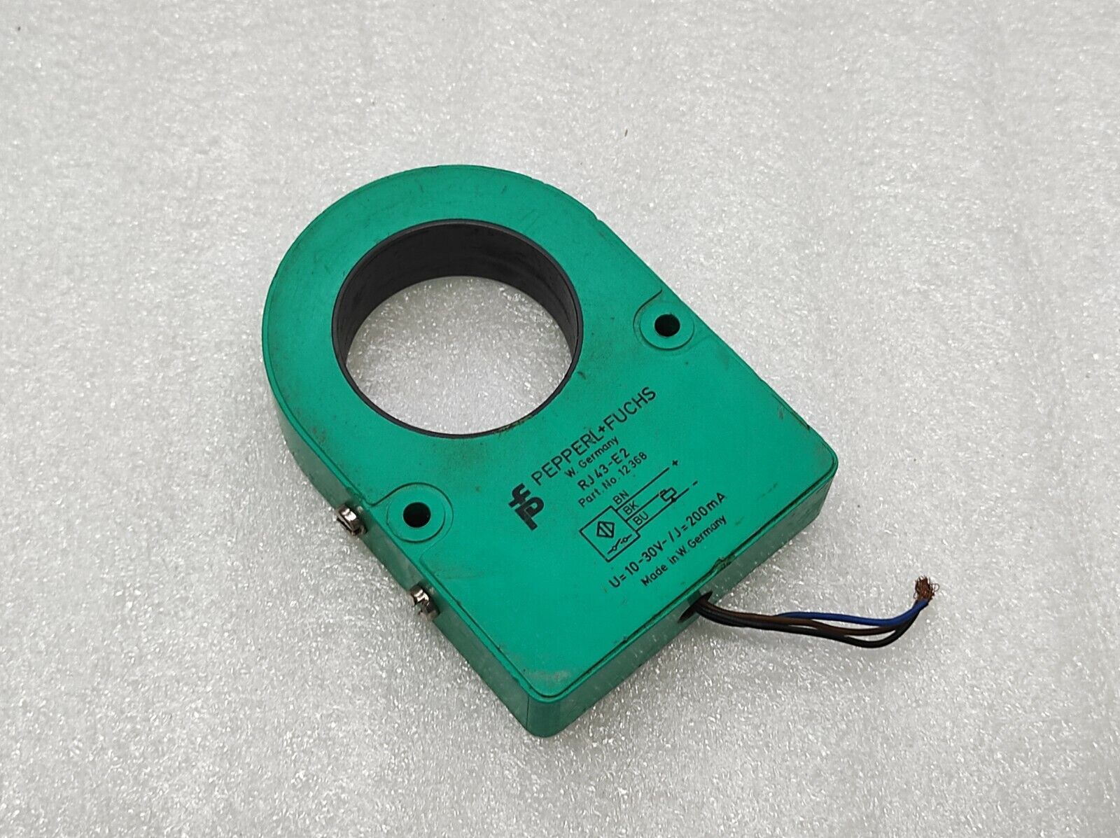 PEPPERL + FUCHS RJ43-E2 INDUCTIVE RING SENSOR 12368