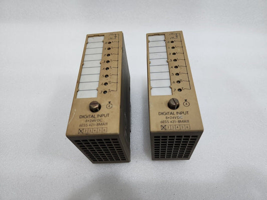 SIEMENS 6ES5 421-8MA11 DIGITAL INPUT MODULE LOT OF 2 UNIT