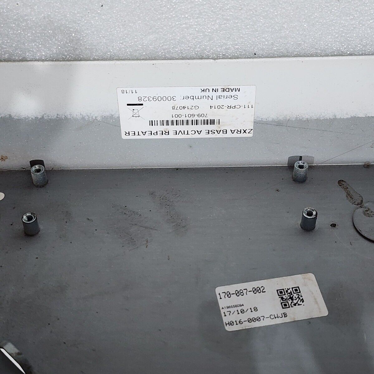 HONEYWELL MORLEY ZXRA BASE ACTIVE REPEATER 111-CPR-2014 386-645 A196562109