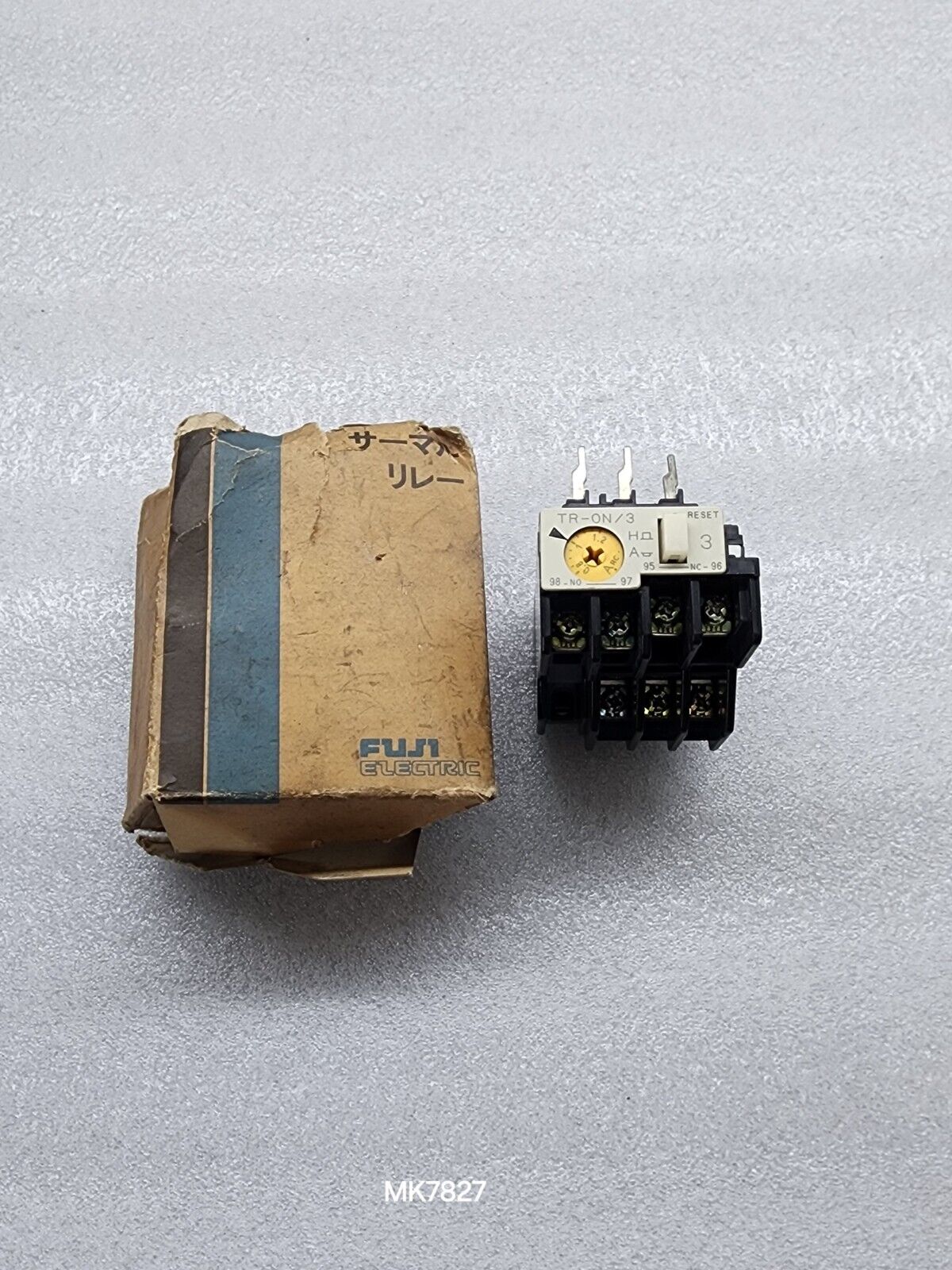 FUJI ELECTRIC TR-0N/3 OVERLOAD RELAY 0.8-1.2A NIB