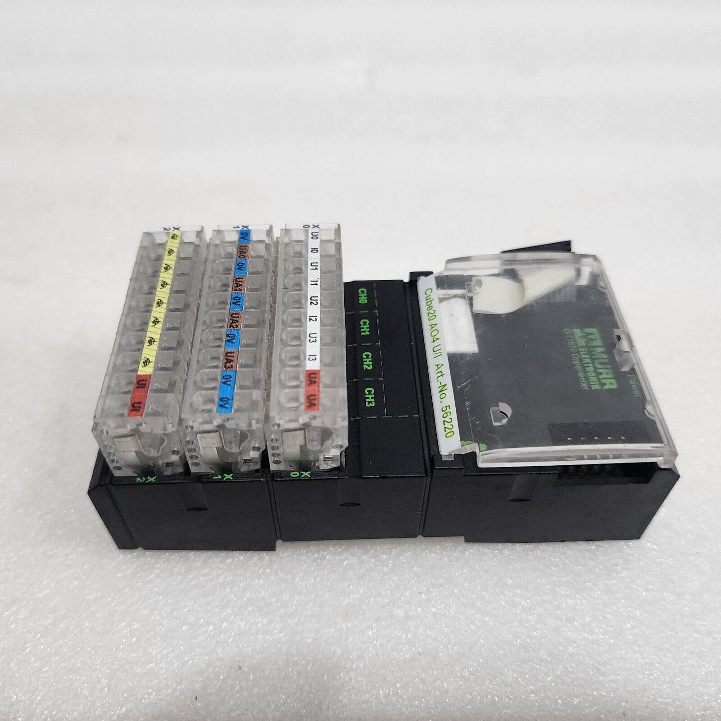 MURR ELEKTRONIK CUBE20 AO4 U/I ANALOG OUTPU EXPANSION MODULE 56220