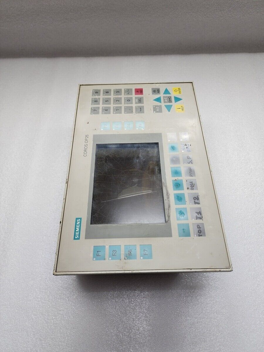 SIEMENS 6AV3525-1EA01-0AX0 SIMATIC HMI OPERATOR PANEL  OP 25/A DISPLAY BROKEN