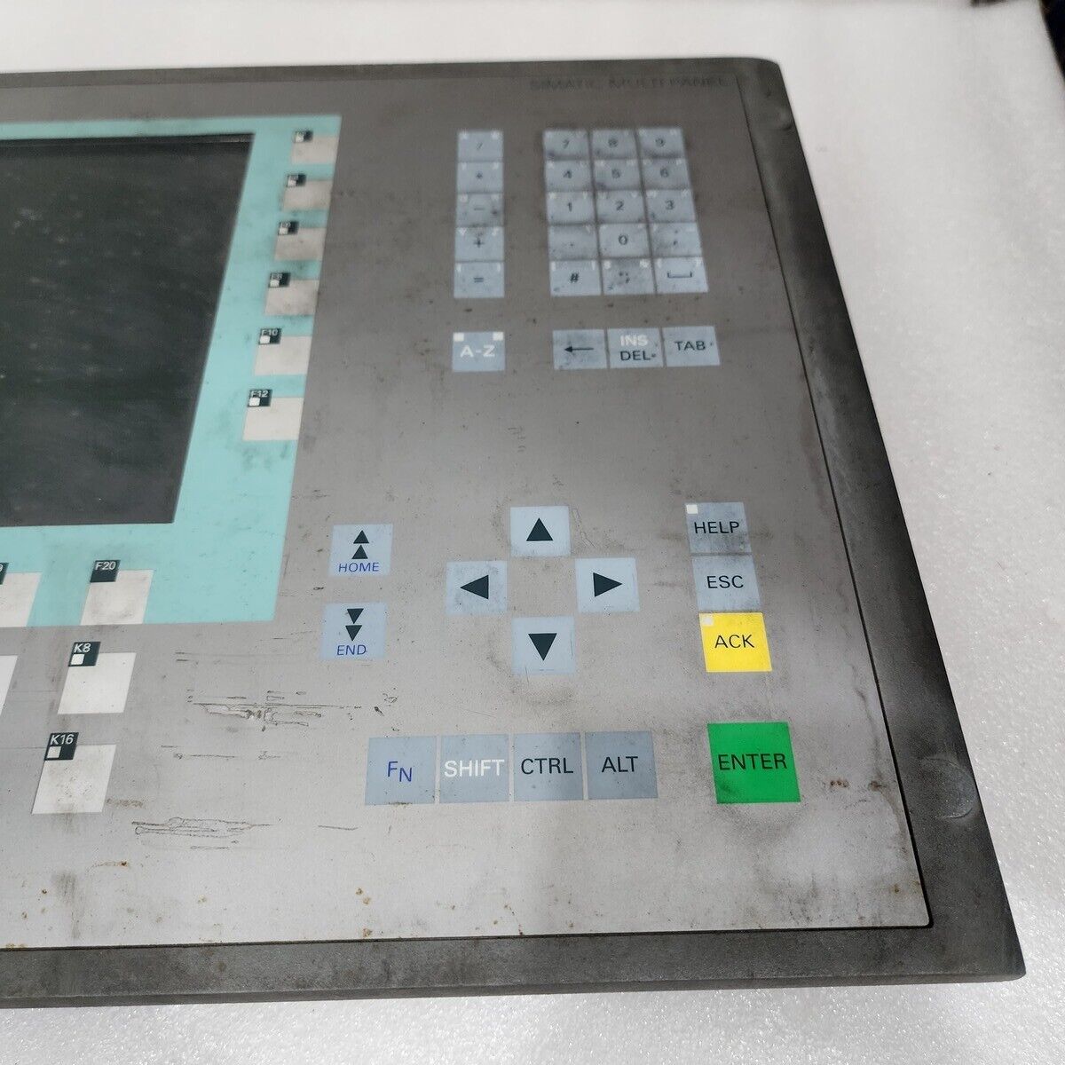 SIEMENS 6AV6 643-0DD01-1AX1 MP277 10” KEY MULTIPANEL