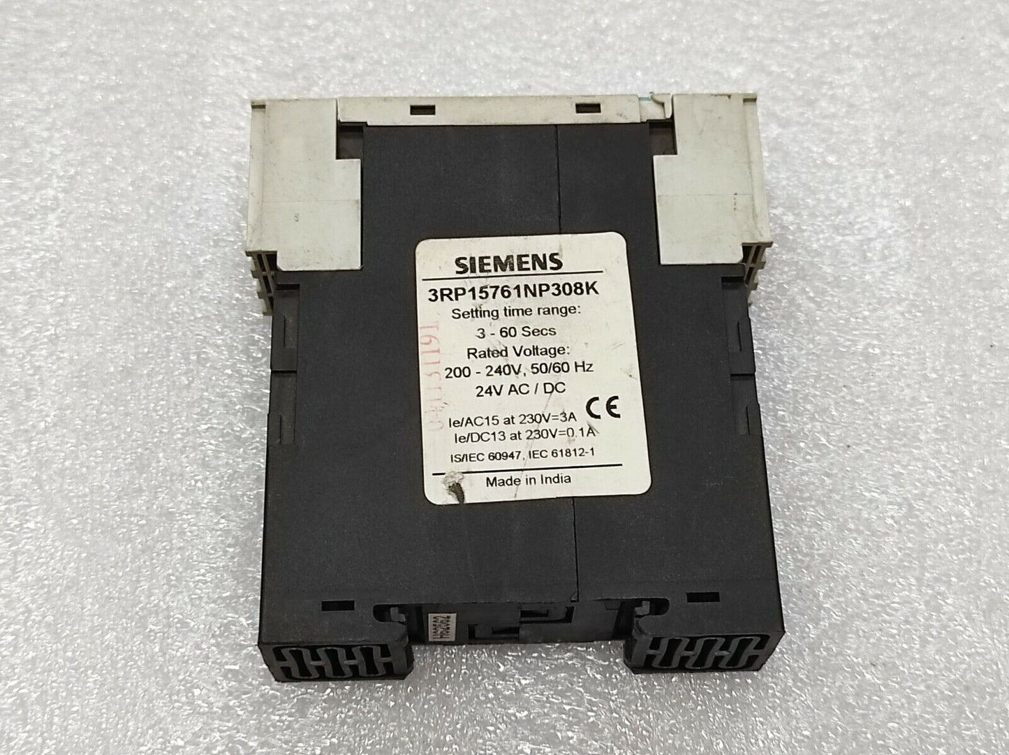 Siemens 3RP1576 1NP308K Star Delta Timer 200-240V/24V AC-DC 3-60 SEC