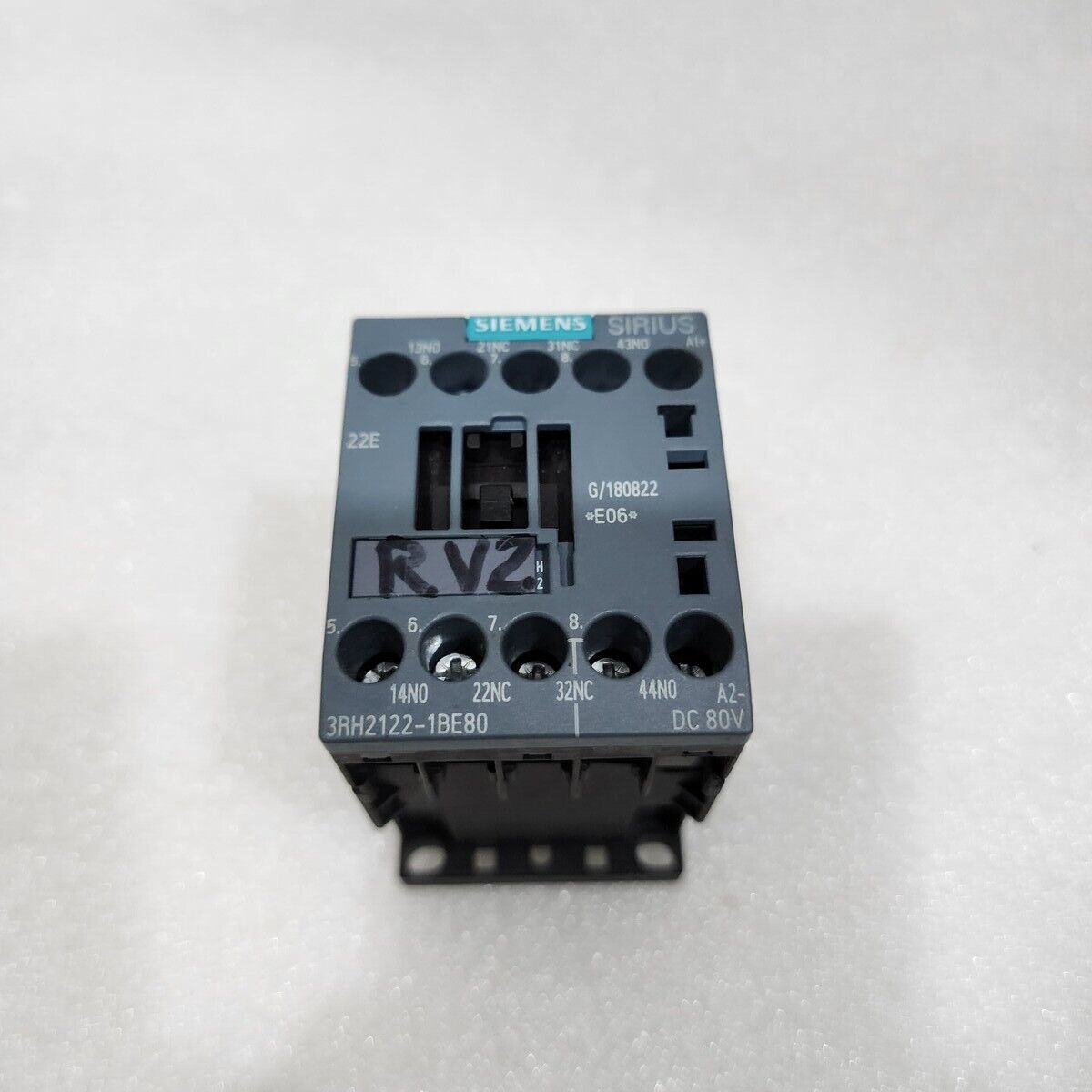 SIEMENS 3RH2122-1BE80 CONTACTOR RELAY 80VDC 2NO+2NC