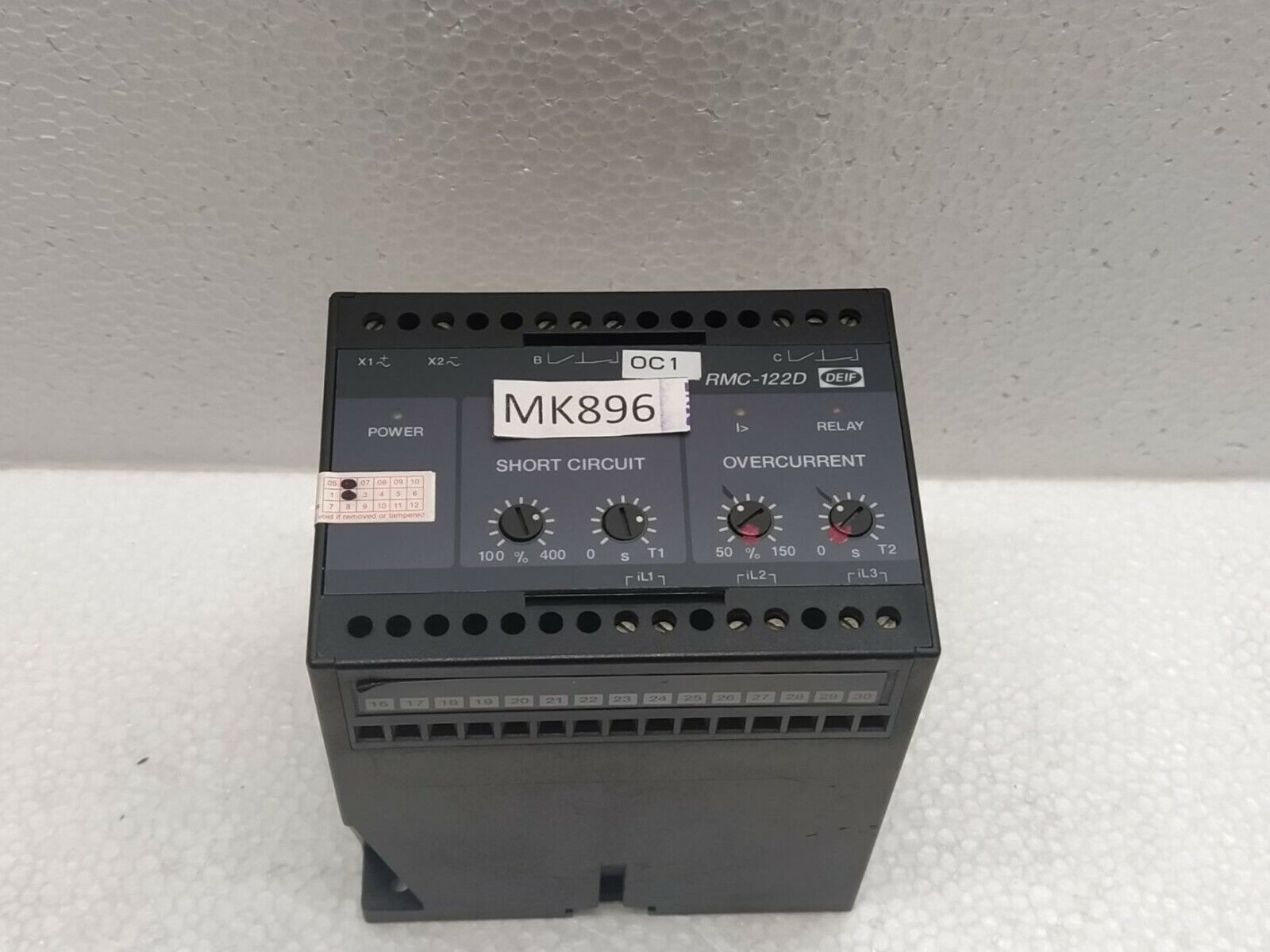 DEIF RMC-122D Current Short Circuit Relay 100032395.160 RMC122D