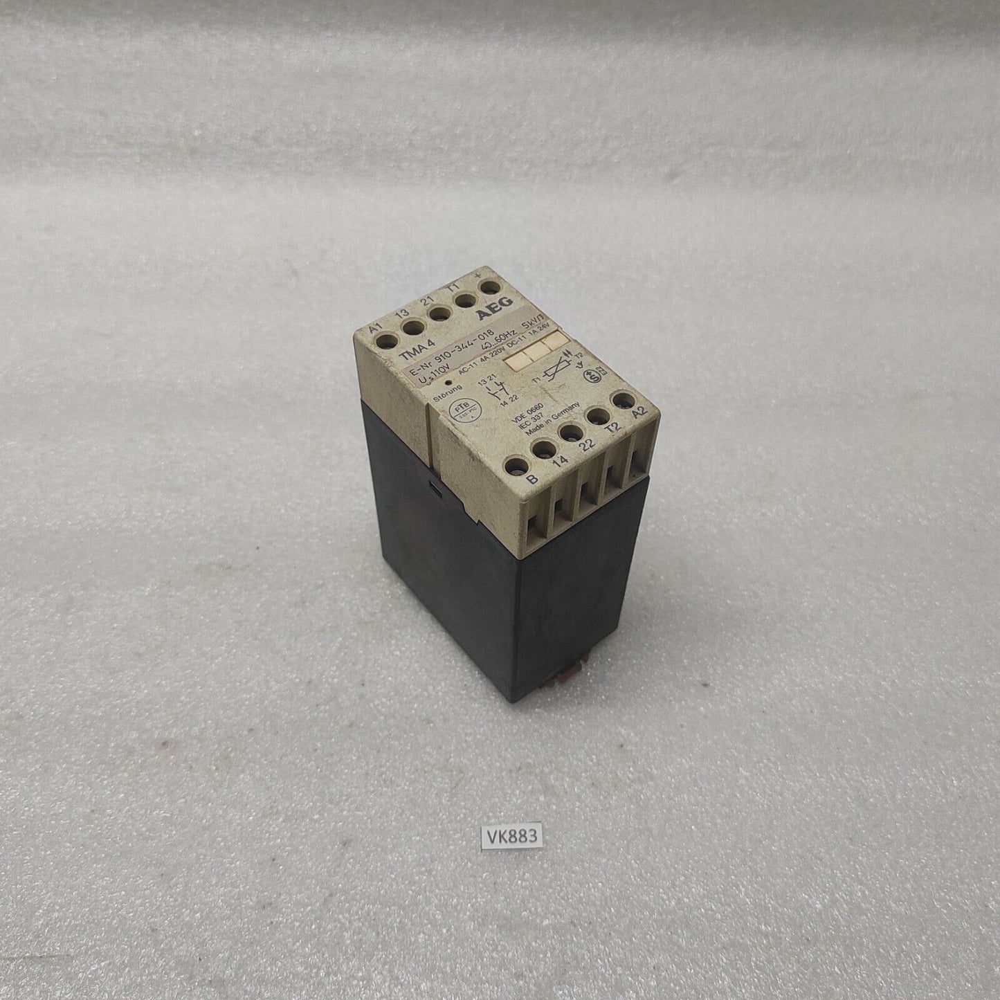 AEG TMA4 OVERLOAD RELAY 910-344-018 110V