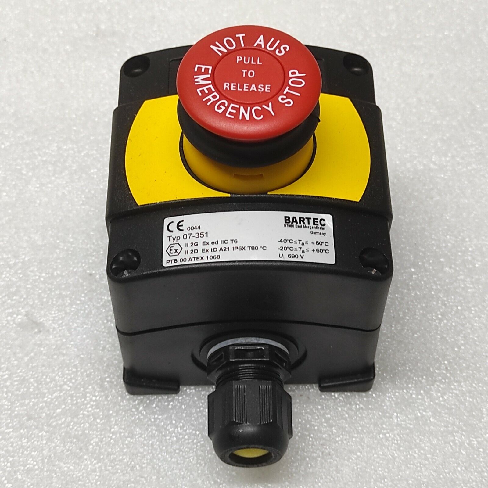 BARTEC 07-351 CONTROL STATION 07-3511-10N840000000 355106