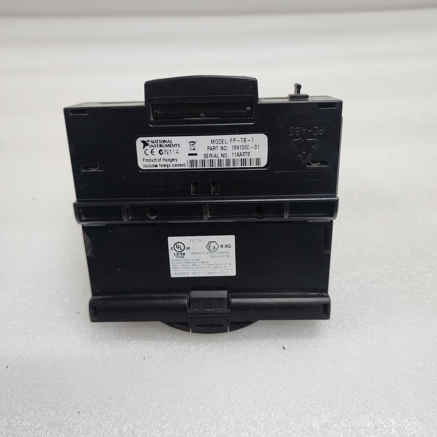 NATIONAL INSTRUMENT FP-AI-100 8CH 12BIT ANALOG INPUT MODULE FP-TB-1