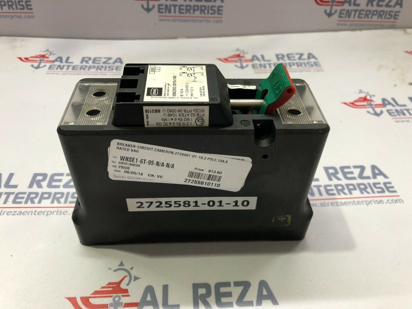 STAHL 8562/52-2010-100 2-POLE CIRCUIT BREAKER 10A