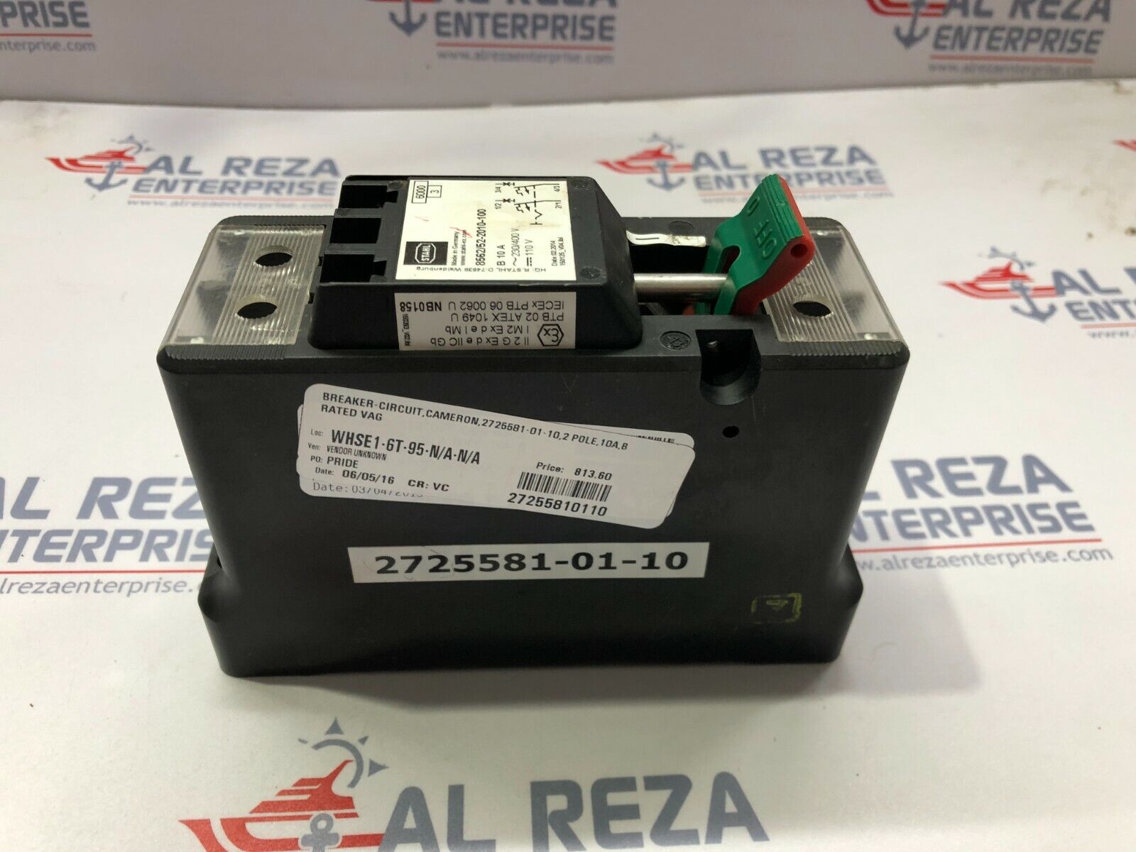 STAHL 8562/52-2010-100 2-POLE CIRCUIT BREAKER 10A