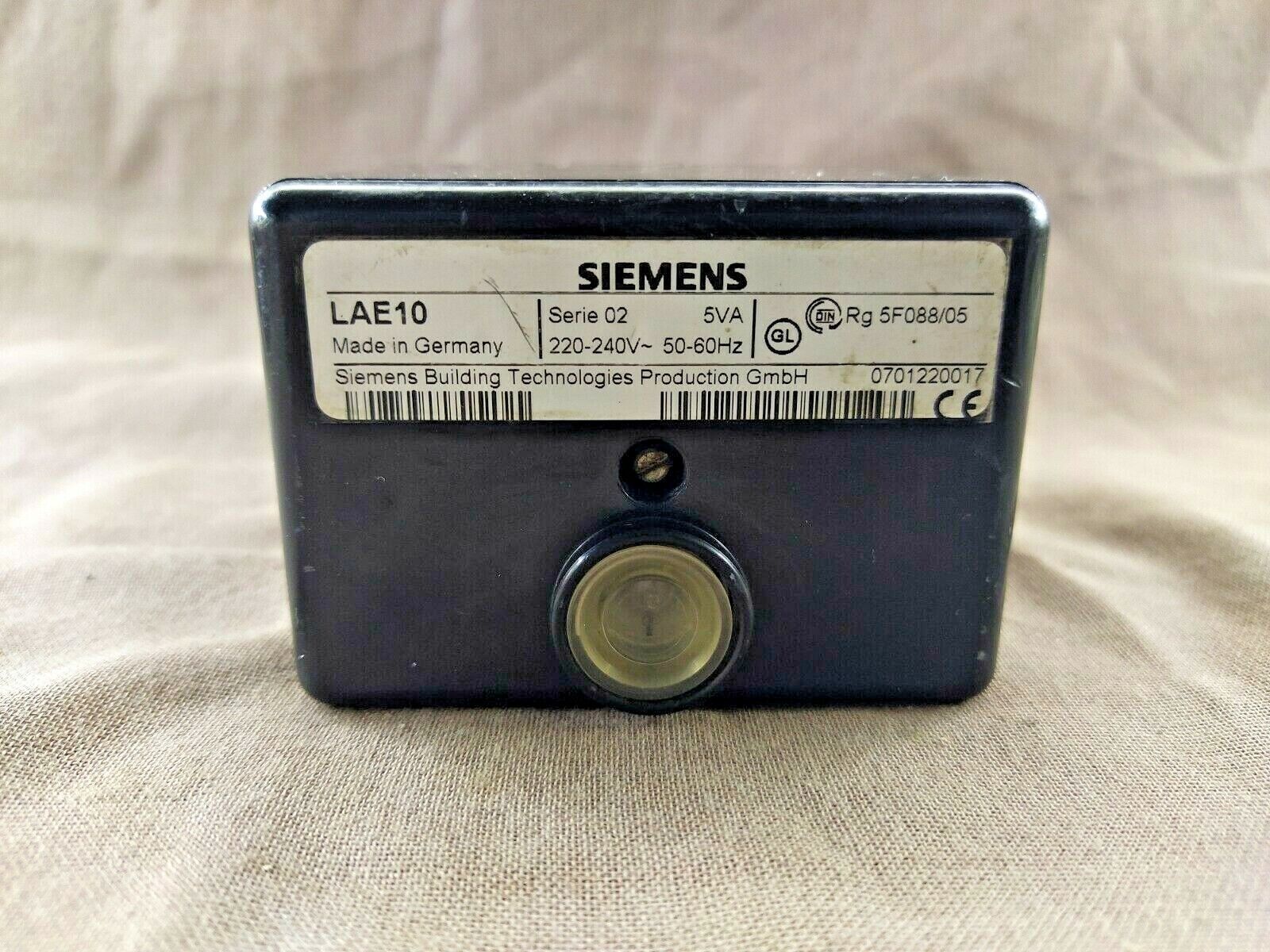 Siemens LAE10 Flame Safeguard 220-240 VAC LAE 10 