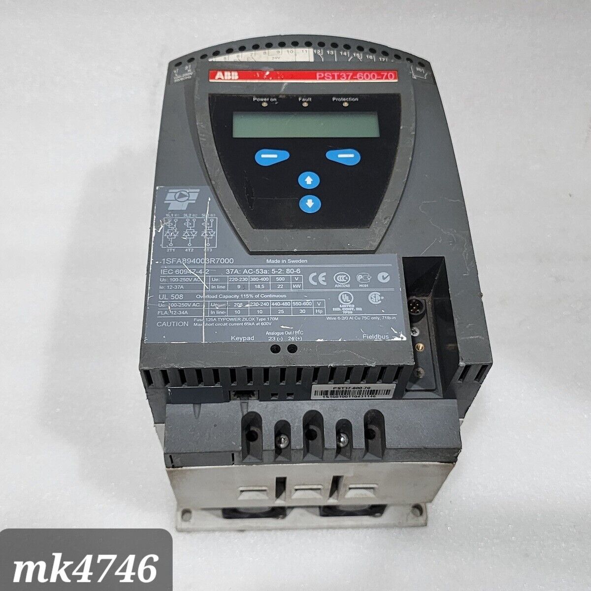 ABB PST37-600-70 SOFT STARTER DRIVE 1SFA894003R7000