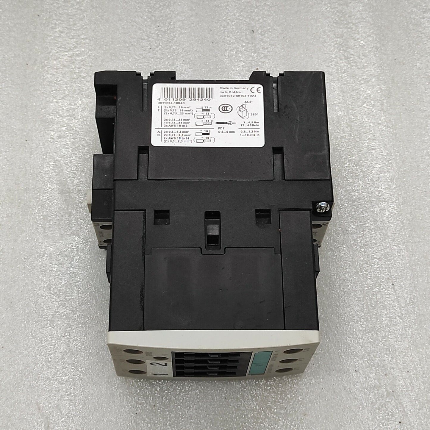 SIEMENS SRT1034-1B CONTACTOR 