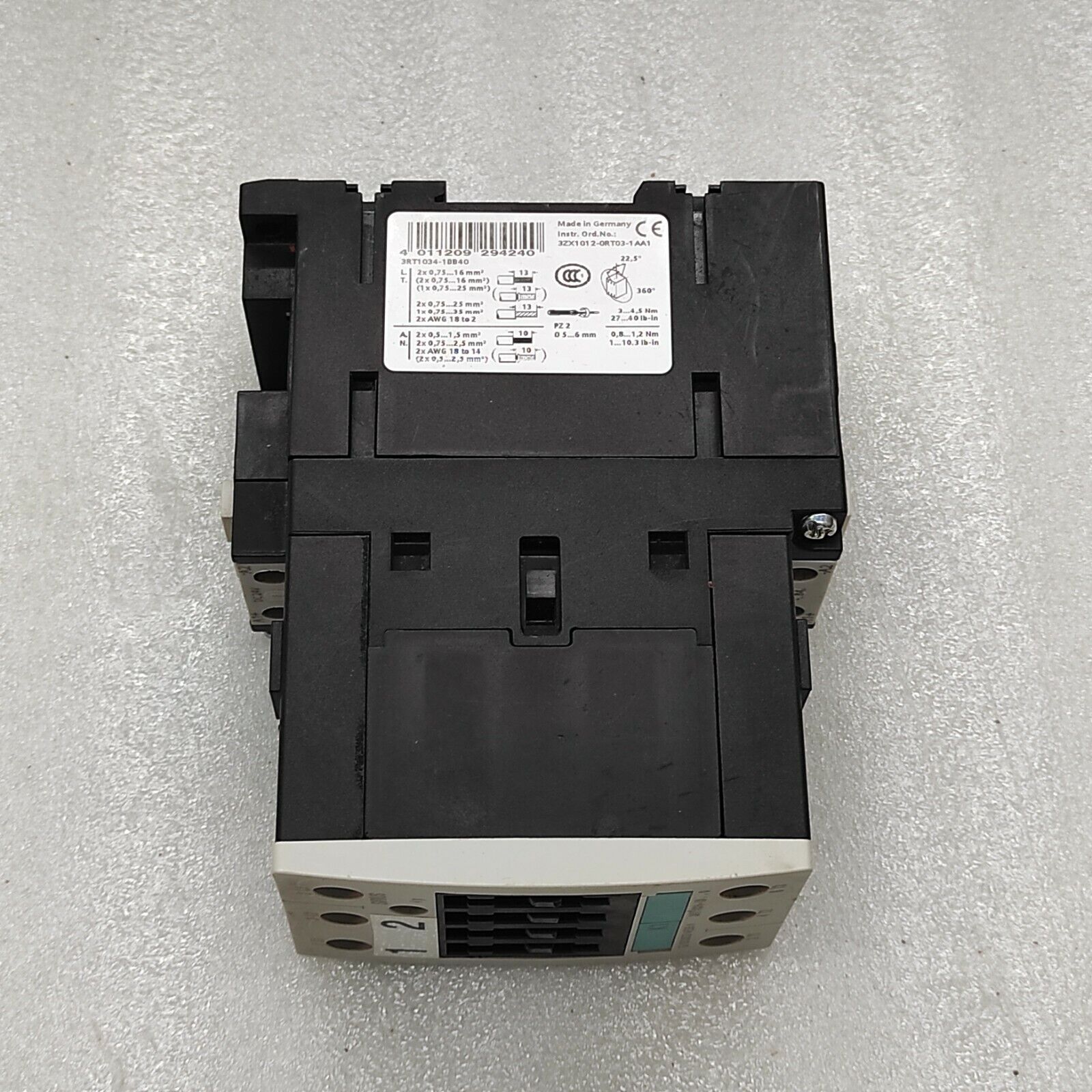 SIEMENS SRT1034-1B CONTACTOR 