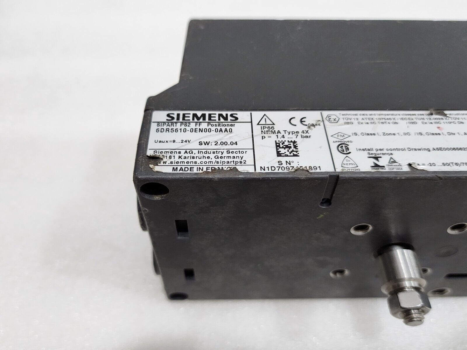 SIEMENS 6DR5610-0EN00-0AA0 SIPART PS2 FF POSITIONER 9-24V