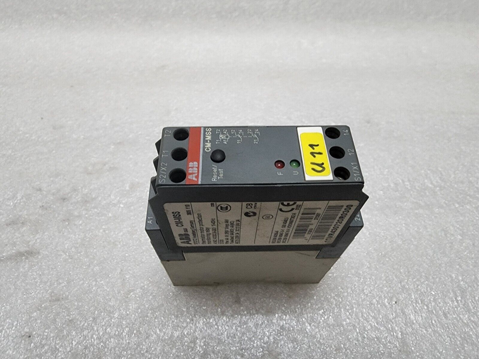 ABB CM-MSS THERMISTOR MOTOR PROTECTION UNIT 1SVR430720R0300 24-240VAC/DC