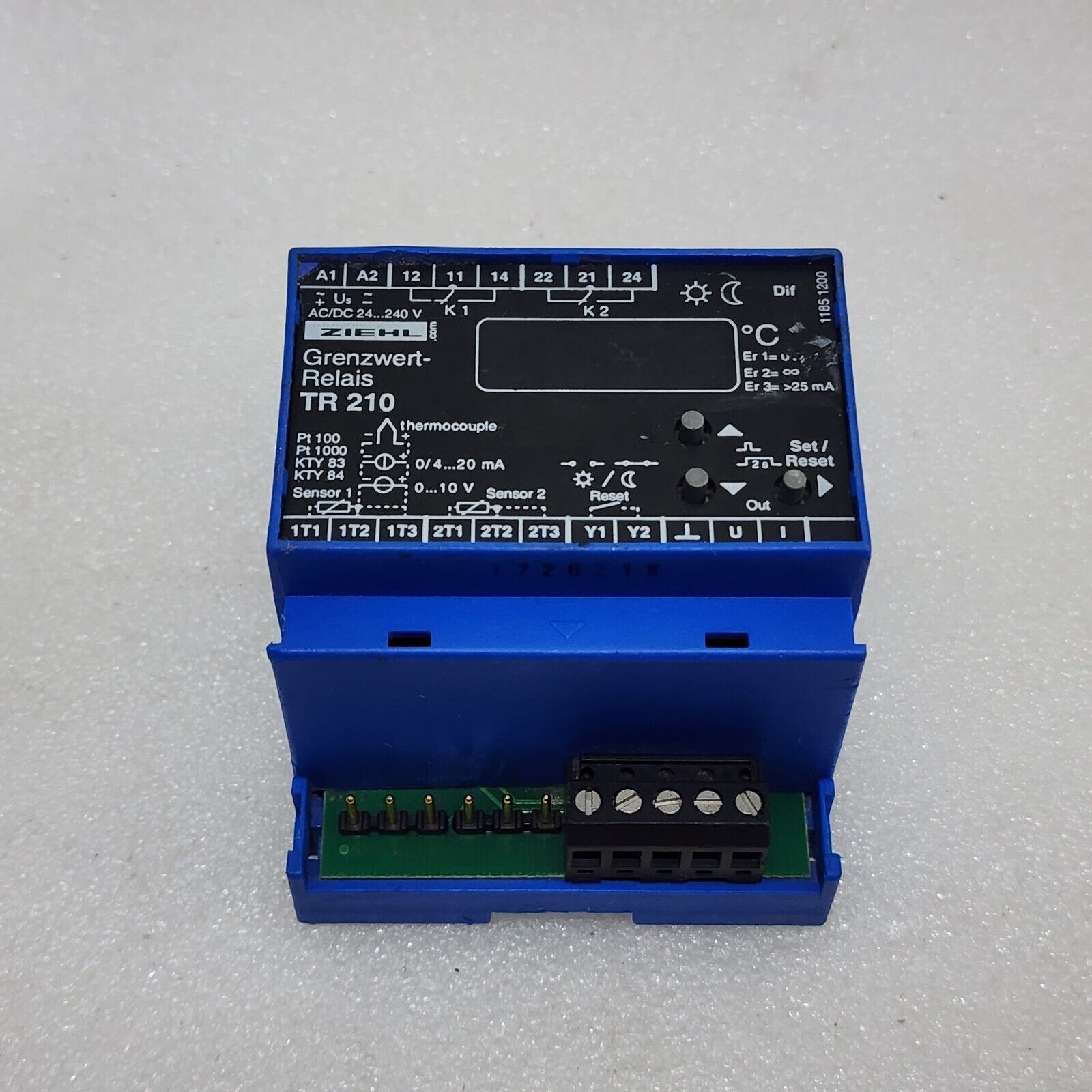 ZIEHL TR210 TEMPERATURE RELAY T224073 24-240VAC/DC