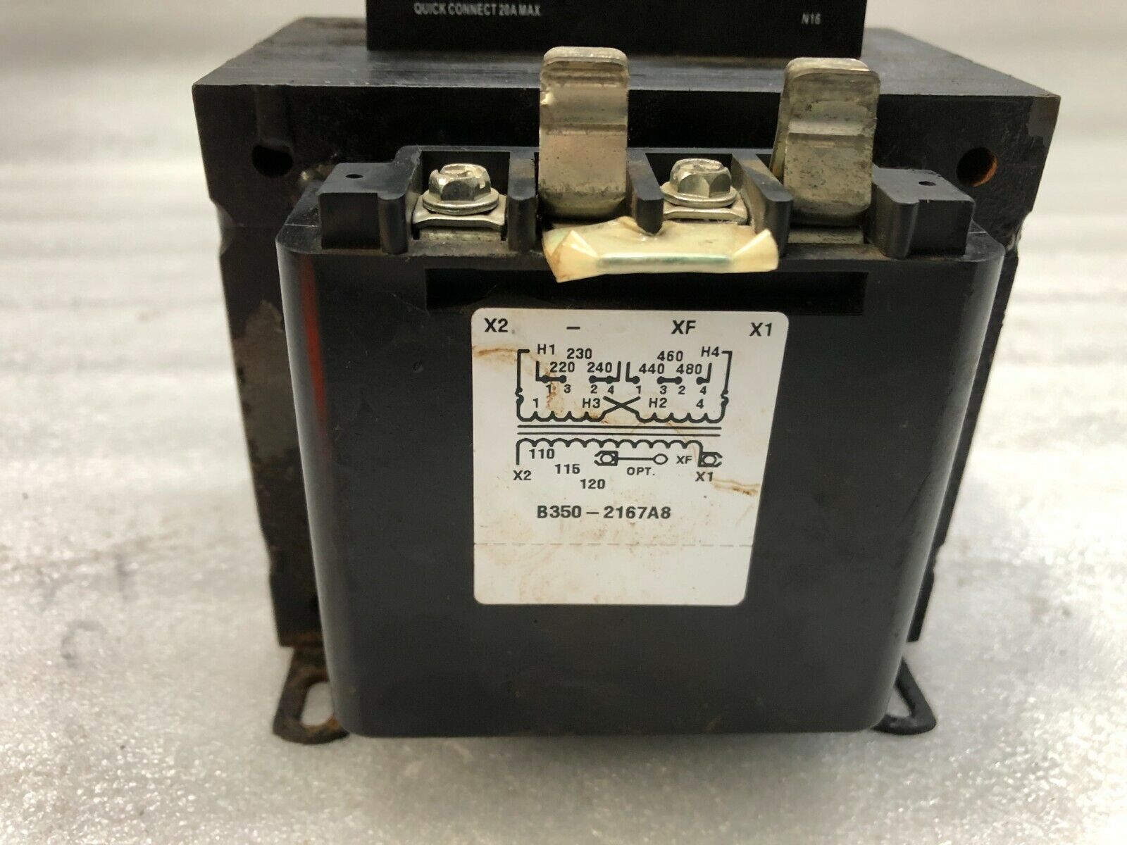 CUTLER HAMMER C0350E2AFB 350VA INDUSTRIAL CONTROL TRANSFORMER 110-120V 