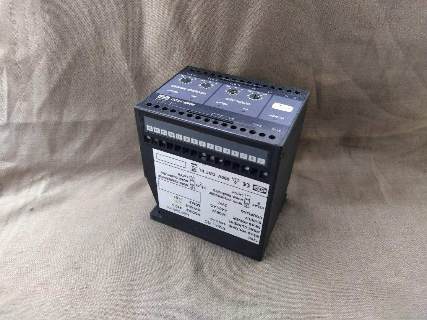 Deif RMP-112D Overload-Reverse Power Relay 400015560.100