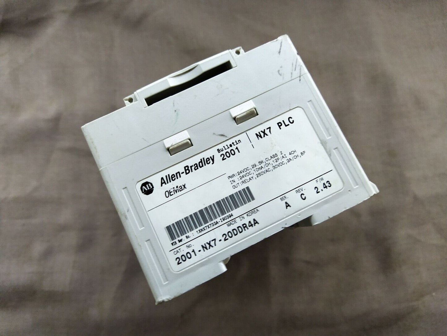 Allen Bradley Bulletin 2001 CAT 2001-NX7-20DDR4A