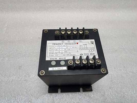 TOYO KEIKI FG-2T-SD-H FREQUENCY TRANSDUCER 24VDC