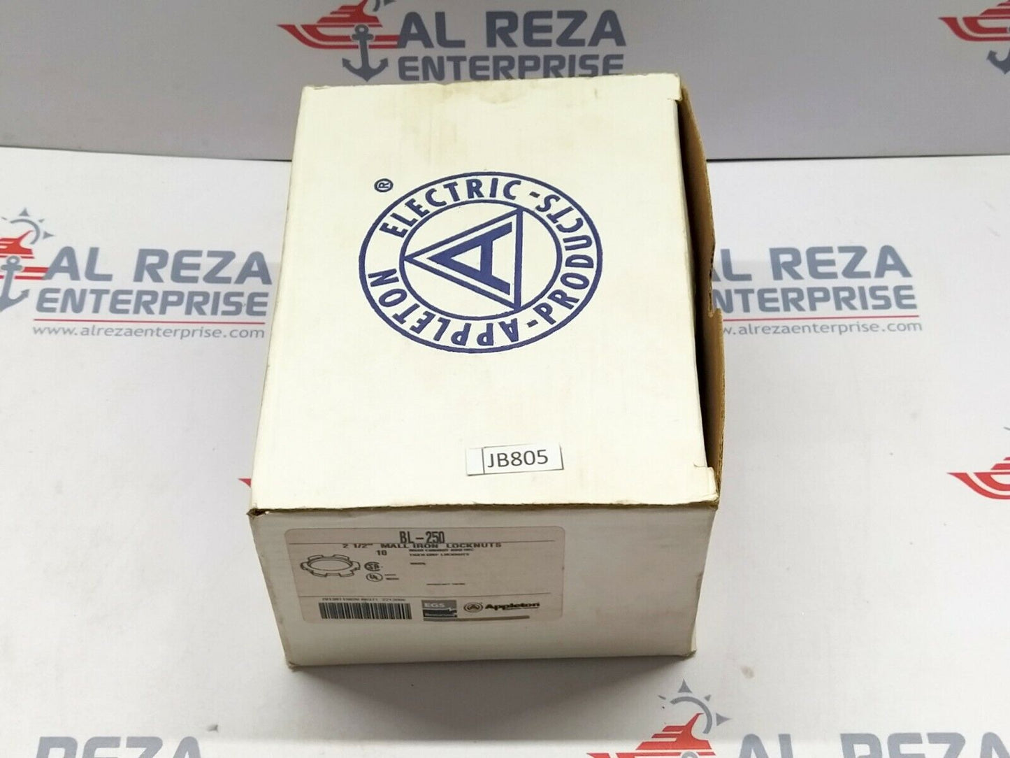 APPLETON EGS BL-250 2.5" MALL IRON LOCKNUTS 5 SET CONTAINS 50 LOCK NUTS