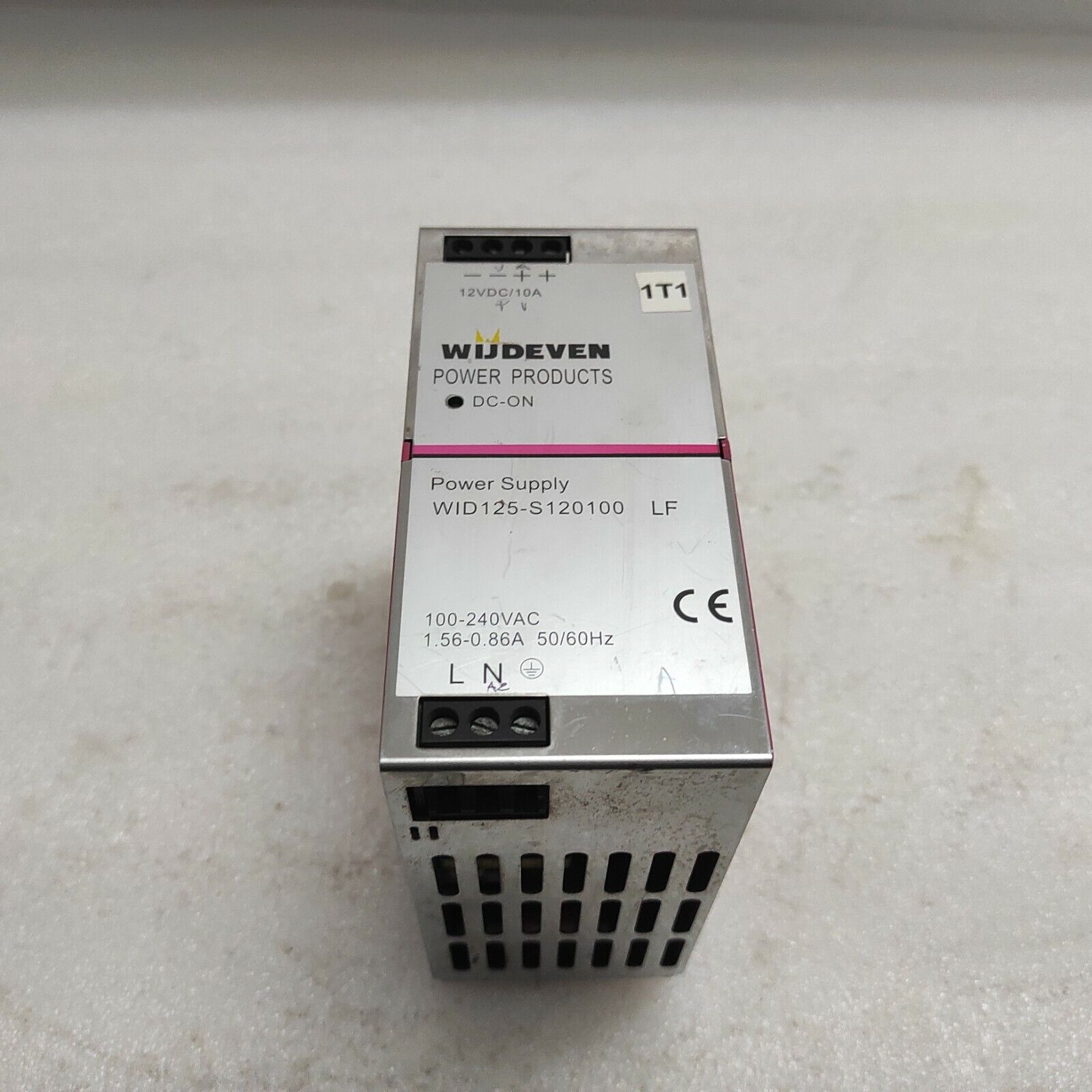 WIJDEVEN WID 125-S120100 LF POWER SUPPLY 12VDC 10A