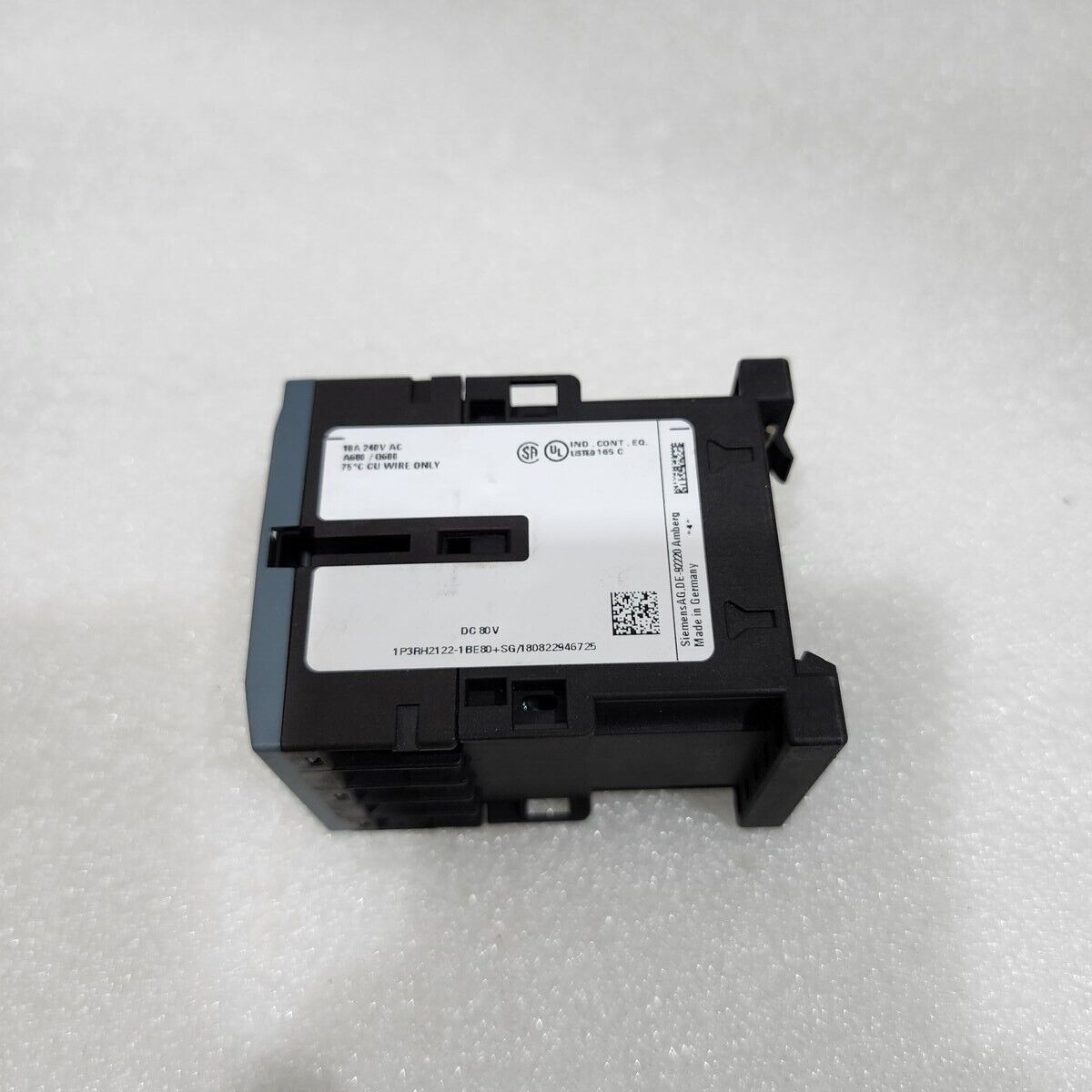 SIEMENS 3RH2122-1BE80 CONTACTOR RELAY 80VDC 2NO+2NC