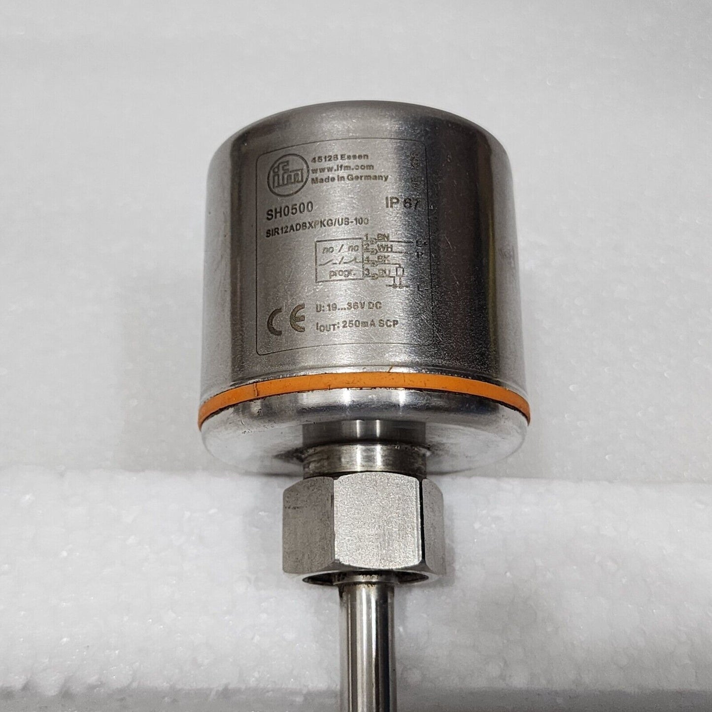 IFM SH0500 FLOW MONITOR SCALE DISPLAY SIR12ADBXPKG/US-100 18-36VDC