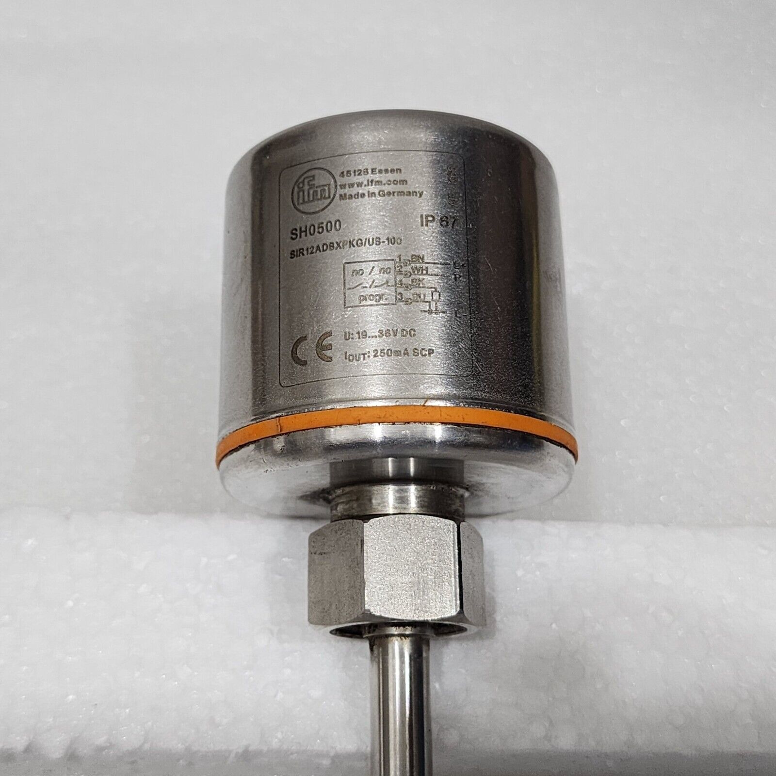 IFM SH0500 FLOW MONITOR SCALE DISPLAY SIR12ADBXPKG/US-100 18-36VDC