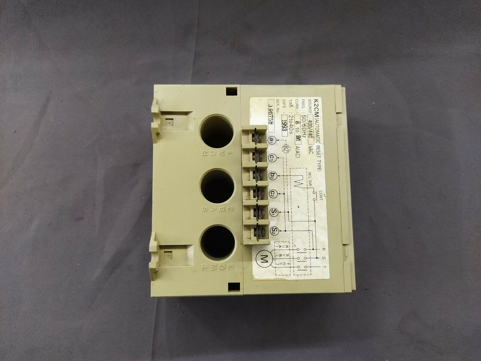 Omron K2CM 4LA Motor Relay 400-440 VAC K2CM4LA