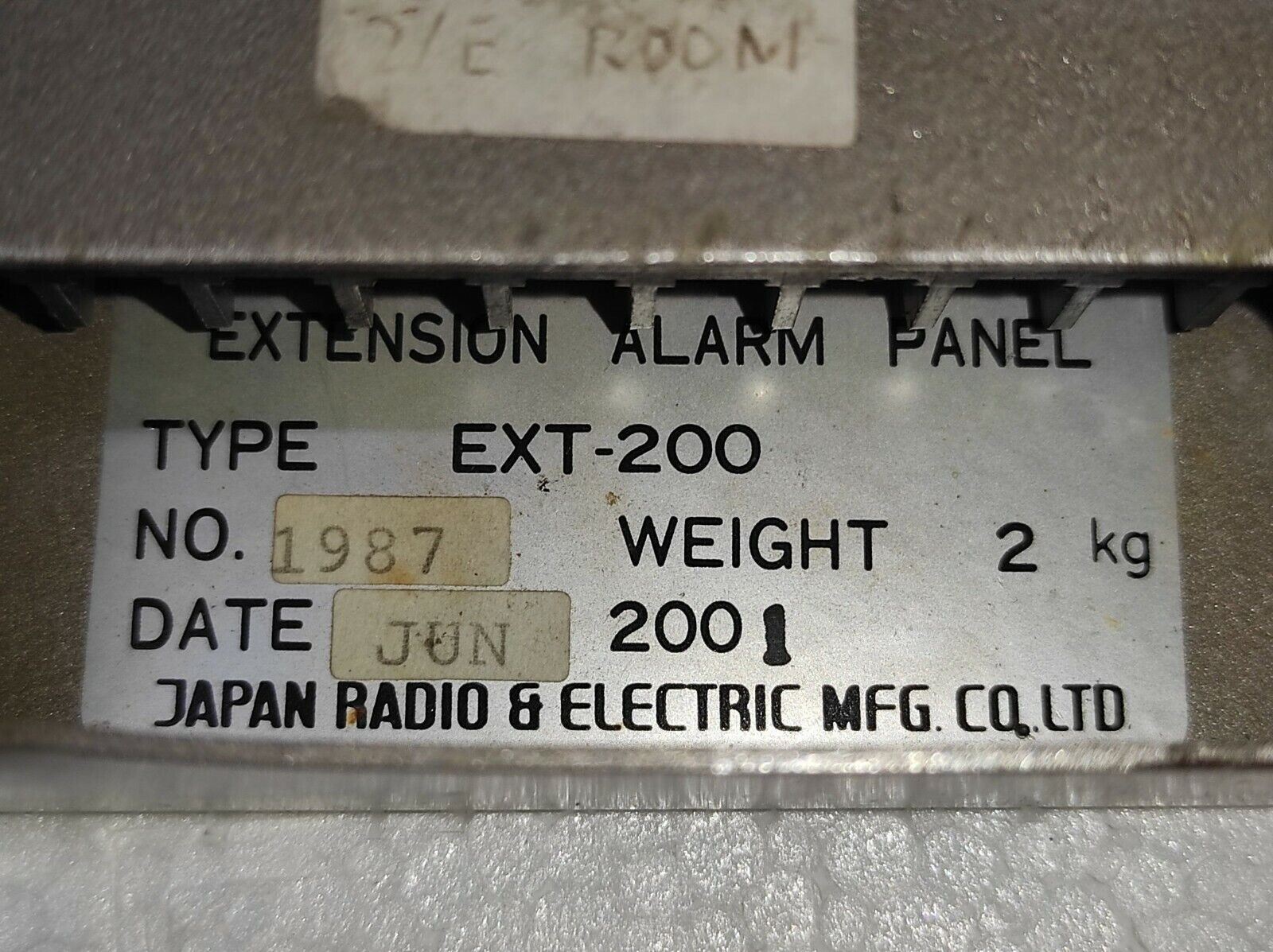 Japan Radio & Electric EXT-200 Extension Alarm Panel EXT200
