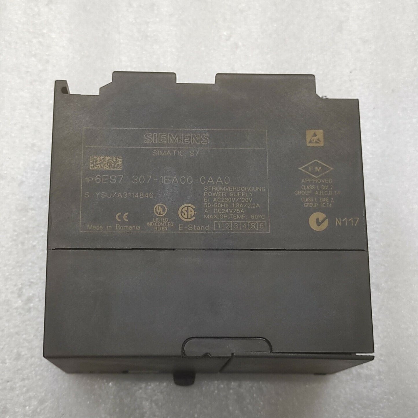 SIEMENS 6ES7 307-1EA00-0AA0 POWER SUPPLY