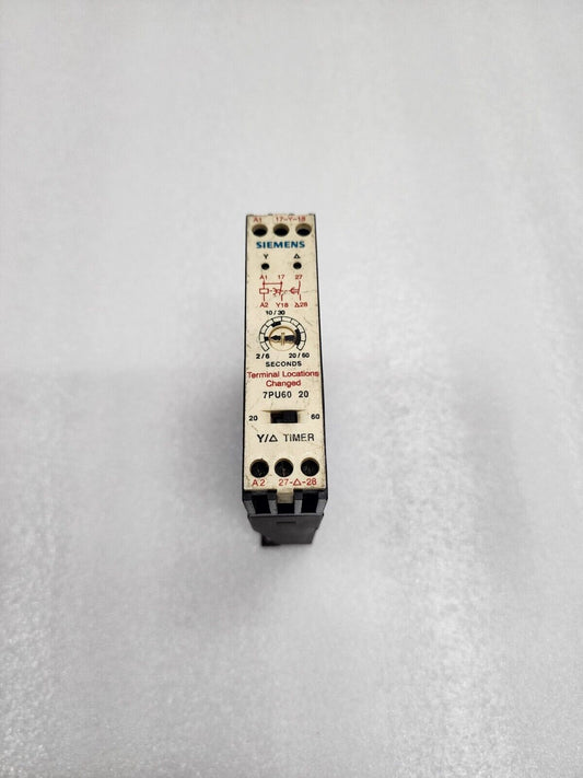 SIEMENS 7PU60 20-3NN2 TIMER 2-20S/6-60S