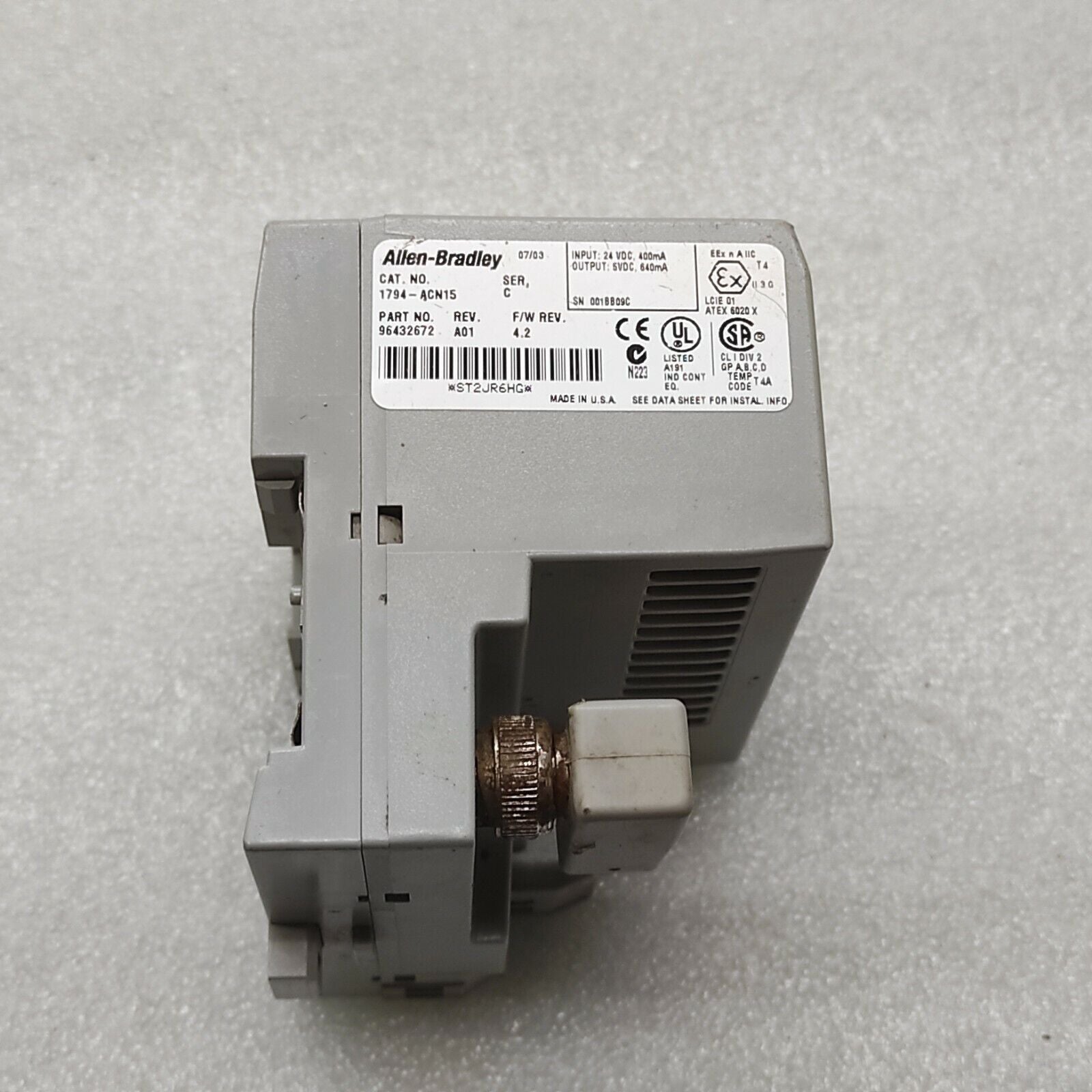 ALLEN BRADLEY CAT 1794-ACN15 SERIES C 96432672