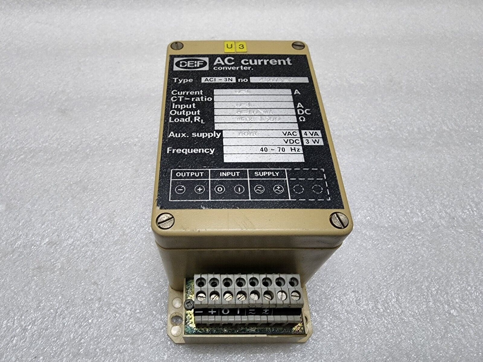 DEIF ACI-3N AC CURRENT CONVERTER 430V3-2